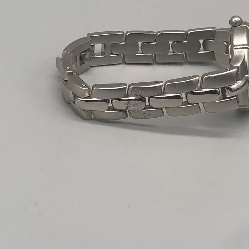 3/$30 Anne Klein Watch Women Silver Tone Round Dial 27MM Date Window New Battery